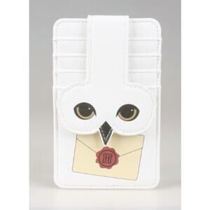 Harry Potter Hedwig the Owl Card/ID Holder, Wallet, Vegan Leather - White,